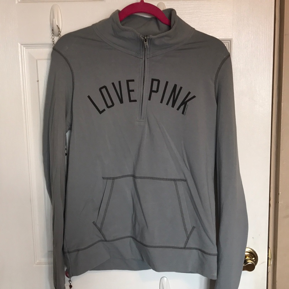 High Neck Grey Long Sleeve Top from VS PINK